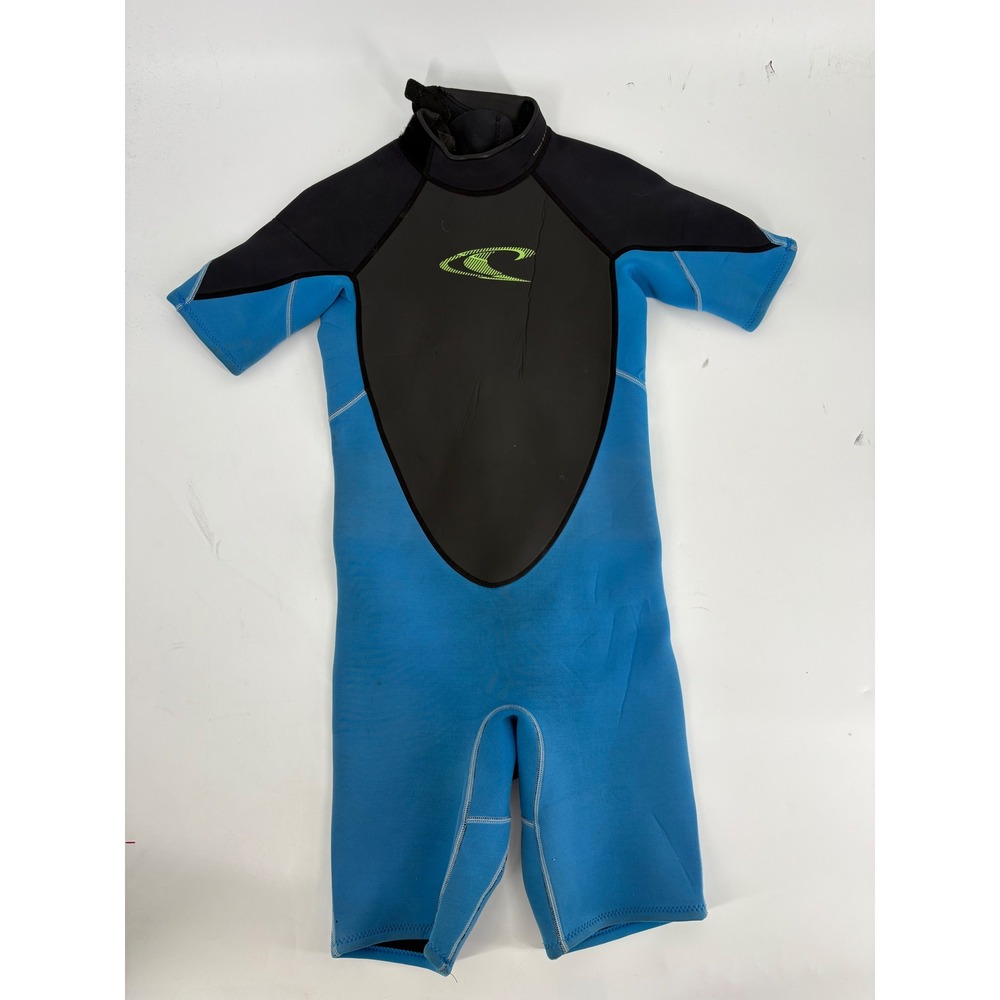 O'Neill Hammer 2mm Shorty Wetsuit Blue Black boys Size 16 Style 4946